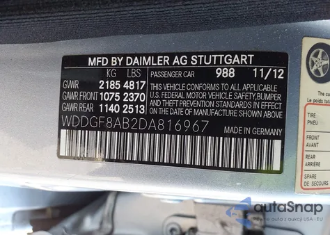 2013 Mercedes-Benz C 300 Luxury 4Matic из США, поврежденный, VIN WDDGF8AB2DA816967